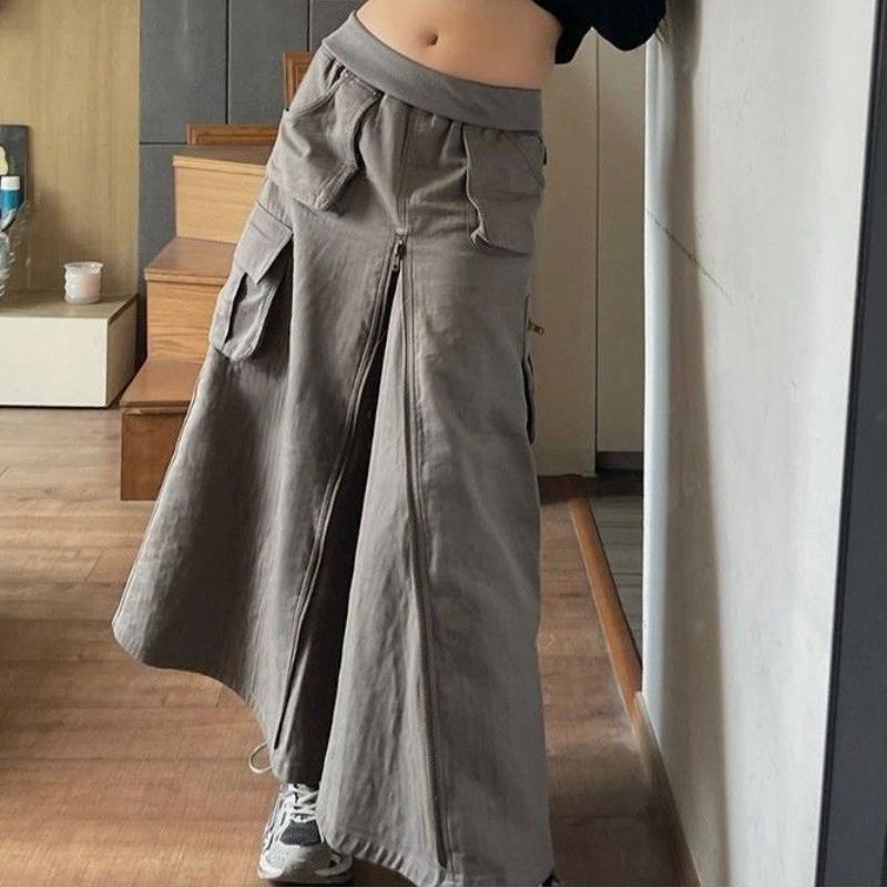 American-Euro Style Gray Niche Utility A-Line Midi Skirt for Women - Spring/Summer Casual Slim-Fit Y2K Spicy Girl Dress S серый
American-Euro Style Gray Niche Utility A-Line Midi Skirt for Women - Spring/Summer Casual Slim-Fit Y2K Spicy Girl Dress S серый