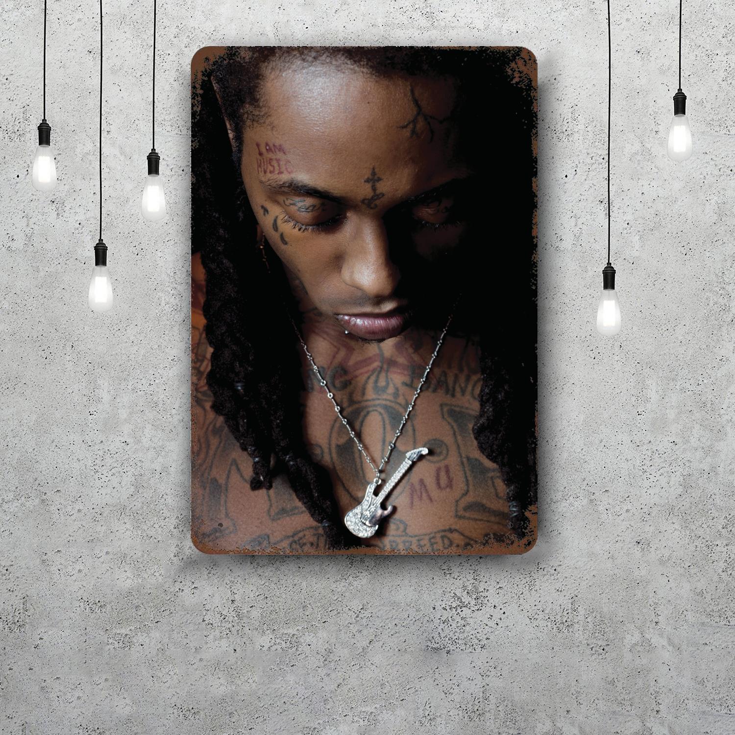 Lil Wayne Vintage Metal Tin Signs Posters Decor Retro Metal Plaque Wall Art Decor for Garage Bar 20x30cm(7.8x11.8inch)
Lil Wayne Vintage Metal Tin Signs Posters Decor Retro Metal Plaque Wall Art Decor for Garage Bar 20x30cm(7.8x11.8inch)