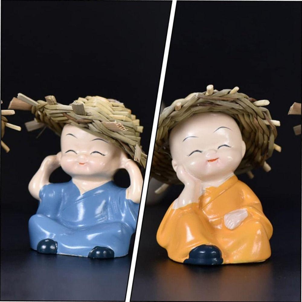 4Pcs/set Resin Crafts Four Little Monks Statue Handmade Mini Straw Hats Monk Car Decoration
4Pcs/set Resin Crafts Four Little Monks Statue Handmade Mini Straw Hats Monk Car Decoration