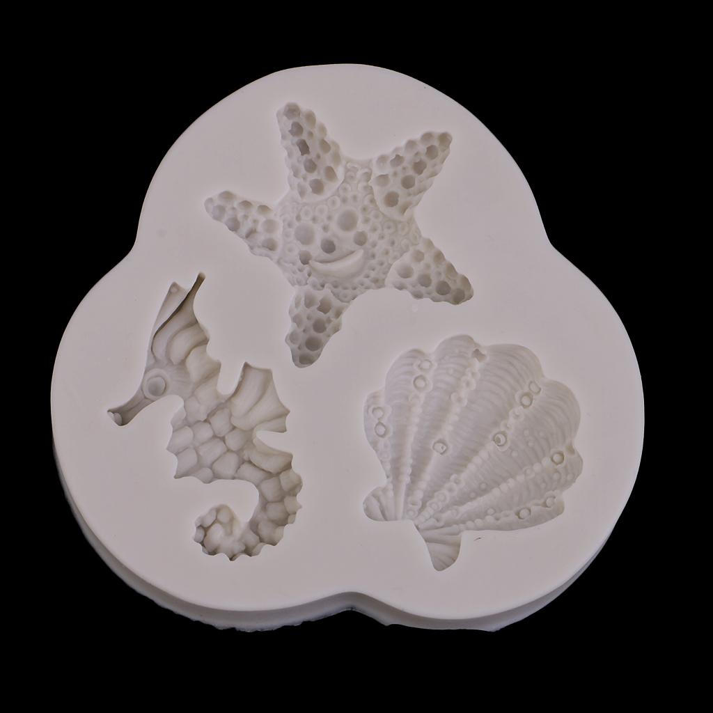 Seahorses /Shells/Tarfish Liquid Silicone Molds For Fondant Cake Decorating
Seahorses /Shells/Tarfish Liquid Silicone Molds For Fondant Cake Decorating