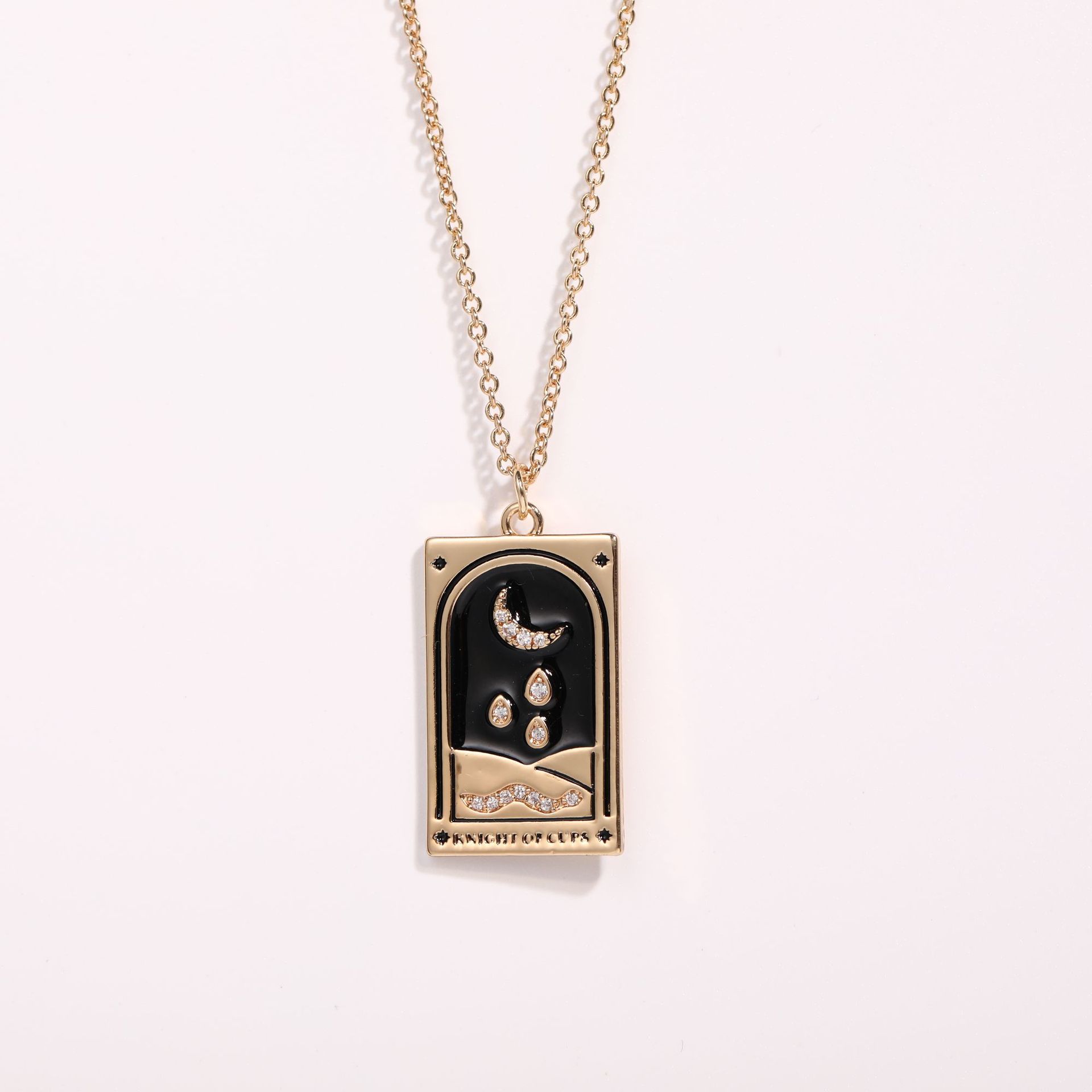 Niche Design Tarot Cards, Sun, Moon, Star Elements, Oil Drop Pendants, Necklaces, Women
Niche Design Tarot Cards, Sun, Moon, Star Elements, Oil Drop Pendants, Necklaces, Women