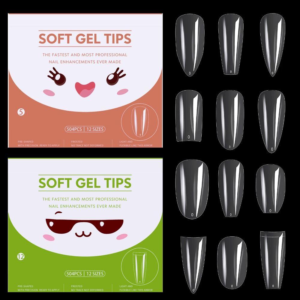 Soft Gel Soak Off Nail Tips Kit Full Cover Medium Almond Transparent Nail Plate False Nails Clear
Soft Gel Soak Off Nail Tips Kit Full Cover Medium Almond Transparent Nail Plate False Nails Clear