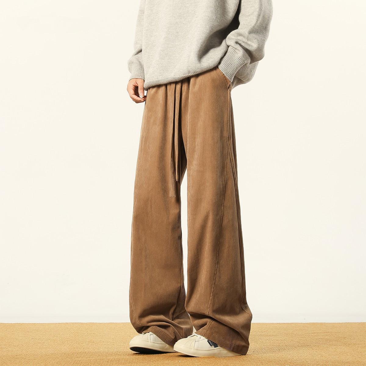 Maillard Unisex Corduroy Wide-Leg Punk Pants: Autumn/Winter Thick, Straight-Leg, Floor-Length Casual Wear. XL
Maillard Unisex Corduroy Wide-Leg Punk Pants: Autumn/Winter Thick, Straight-Leg, Floor-Length Casual Wear. XL
