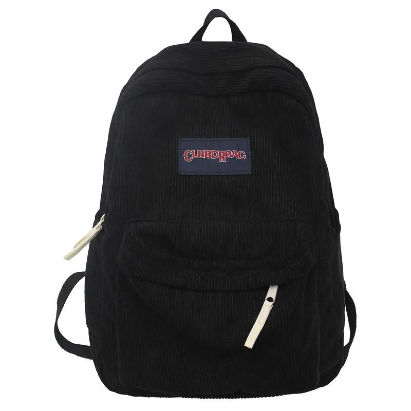 Corduroy Schoolbag Unisex Senior High School Student Solid Color Backpack Travel Backpack чёрный
Corduroy Schoolbag Unisex Senior High School Student Solid Color Backpack Travel Backpack чёрный