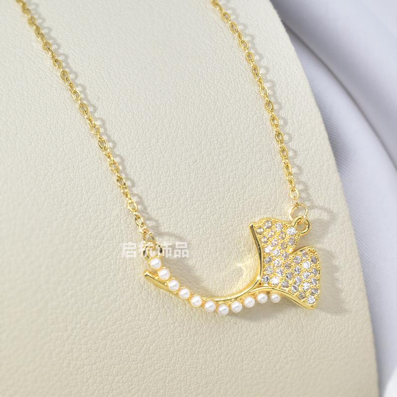 Легкое роскошное ожерелье из гинкго билоба для женщин, простое и универсальное, с подвеской из жемчуга и ювелирными изделиями
Легкое роскошное ожерелье из гинкго билоба для женщин, простое и универсальное, с подвеской из жемчуга и ювелирными изделиями