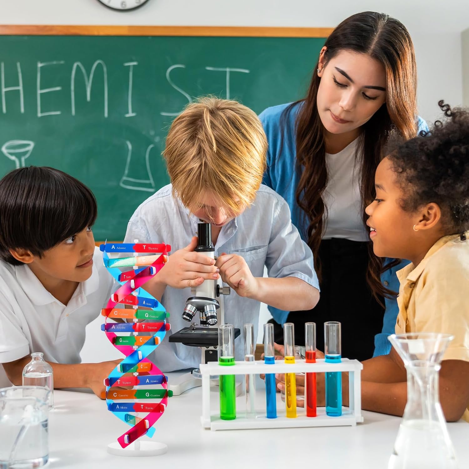 NUOBESTY Набор для модели ДНК двойной спирали Модели структуры ДНК Набор для изучения генов человека для биологического учебного пособия
NUOBESTY Набор для модели ДНК двойной спирали Модели структуры ДНК Набор для изучения генов человека для биологического учебного пособия