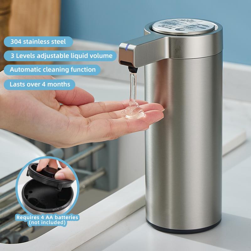 270ml Kitchen Soap Machine Automatic Sensor Out of Hand Sanitizer Smart Electric Body Wash Soap Dispenser 304 Stainless Steel
270ml Kitchen Soap Machine Automatic Sensor Out of Hand Sanitizer Smart Electric Body Wash Soap Dispenser 304 Stainless Steel