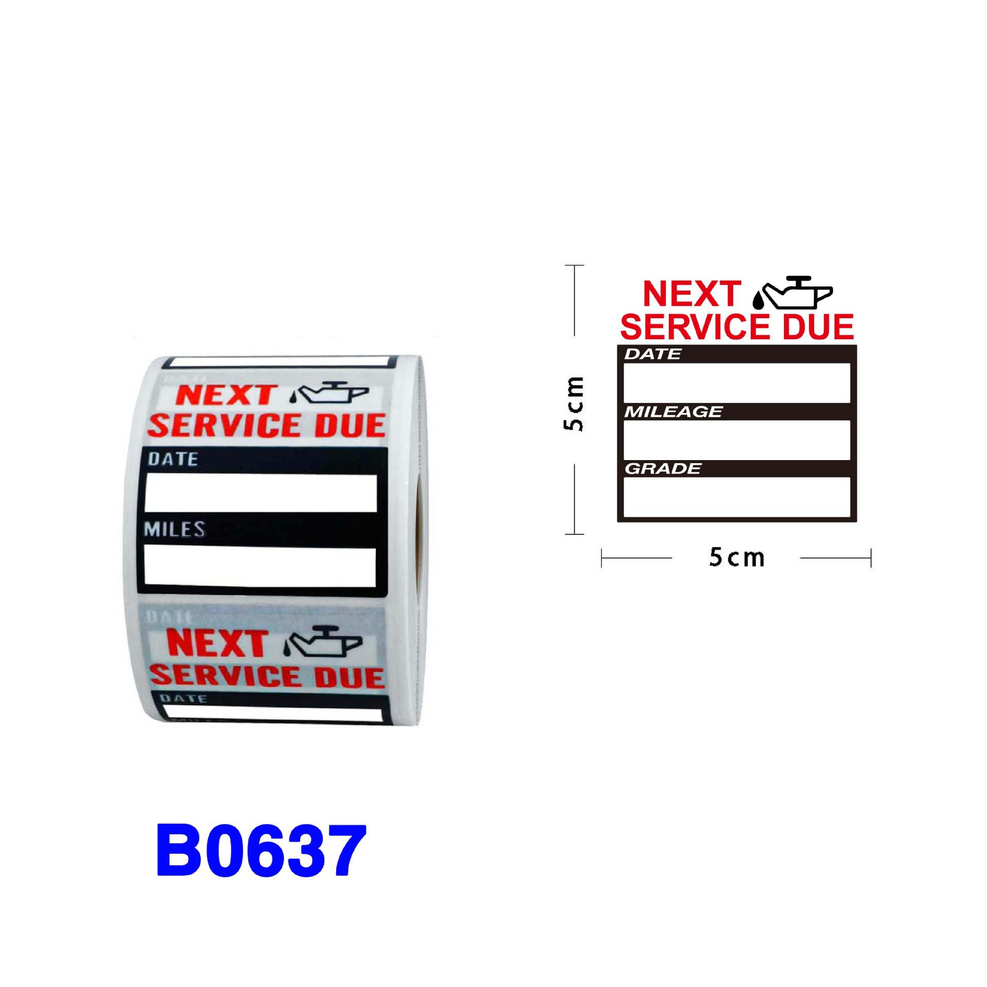 2-inch 300-Pack Car Oil Change Reminder Stickers – Adhesive Maintenance Service Labels
2-inch 300-Pack Car Oil Change Reminder Stickers – Adhesive Maintenance Service Labels