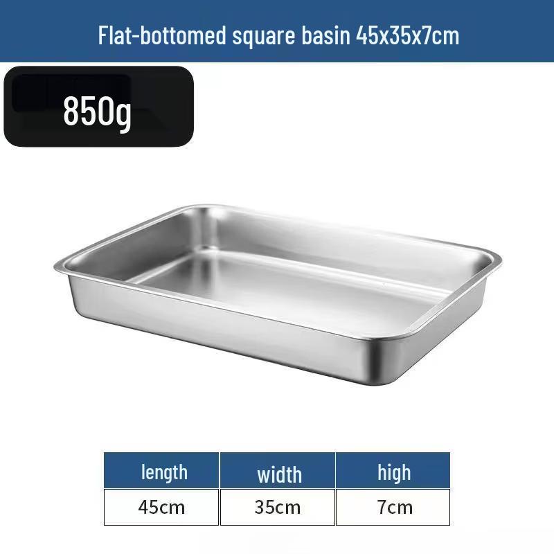 Zhishi 201 Stainless Steel Rectangular Deep Serving Tray 45x35x7cm
Zhishi 201 Stainless Steel Rectangular Deep Serving Tray 45x35x7cm