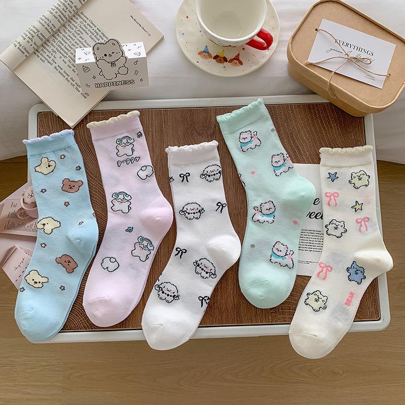 Ladies Summer Thin Cartoon Funny Cute Preppy Style Lace In The Tube Pile Socks 1 pair белый
Ladies Summer Thin Cartoon Funny Cute Preppy Style Lace In The Tube Pile Socks 1 pair белый