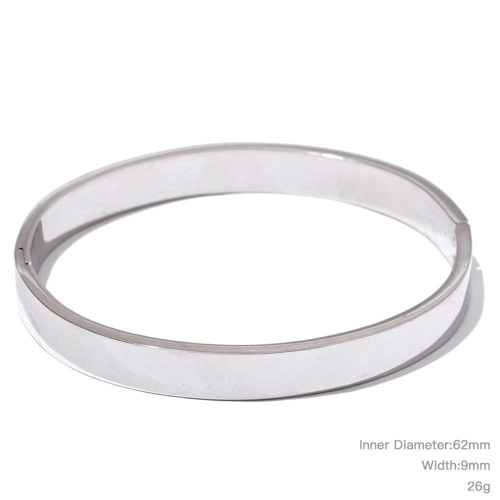 Yhpup High Quality Stainless Steel Round Wide Bracelet Bangle Fashion Texture Gold Silver Color Waterproof Charm Jewelry Gift
Yhpup High Quality Stainless Steel Round Wide Bracelet Bangle Fashion Texture Gold Silver Color Waterproof Charm Jewelry Gift