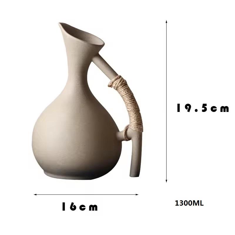 1300ml Ceramic Pitchers Cold Hot Water Kettle Large Capacity High Temperature Resistance Teapot Household Cup Drinkware Home 1.3L
1300ml Ceramic Pitchers Cold Hot Water Kettle Large Capacity High Temperature Resistance Teapot Household Cup Drinkware Home 1.3L
