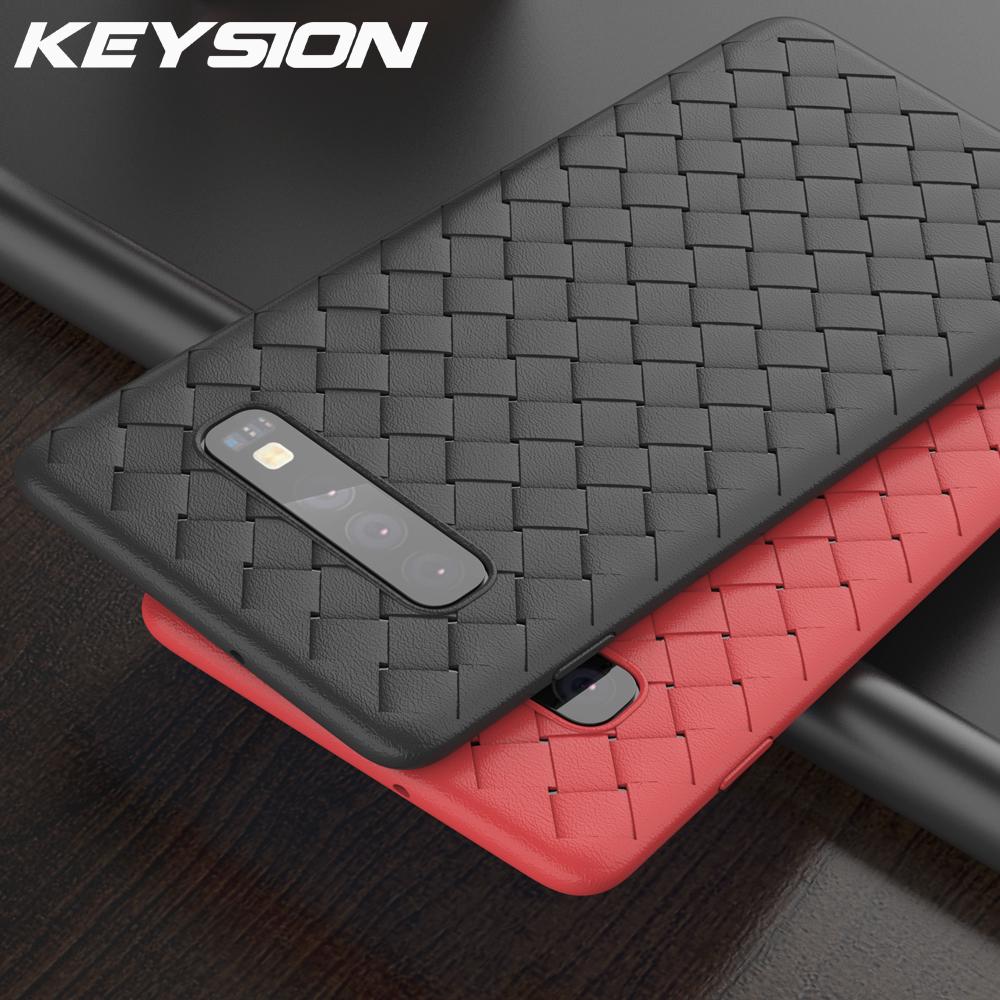 Мягкий чехол для телефона KEYSION из ТПУ для Samsung Galaxy S10 + Plus S10e S9, роскошный тканый чехол с сеткой, излучающий
Мягкий чехол для телефона KEYSION из ТПУ для Samsung Galaxy S10 + Plus S10e S9, роскошный тканый чехол с сеткой, излучающий