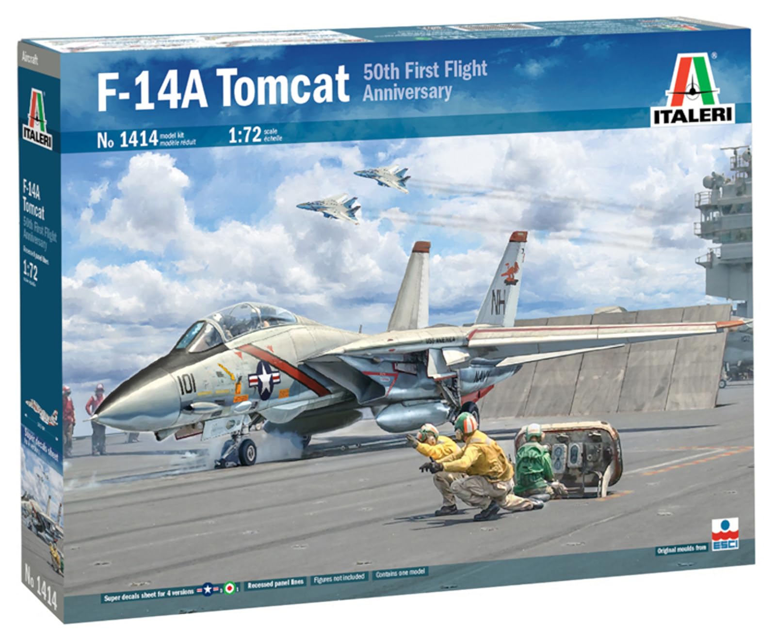 PLATZ Italeri Американский истребитель Томкэт Муравьеды Пластиковая модель IT1414 1/72 F-14A VF-114 (Самолет)
PLATZ Italeri Американский истребитель Томкэт Муравьеды Пластиковая модель IT1414 1/72 F-14A VF-114 (Самолет)