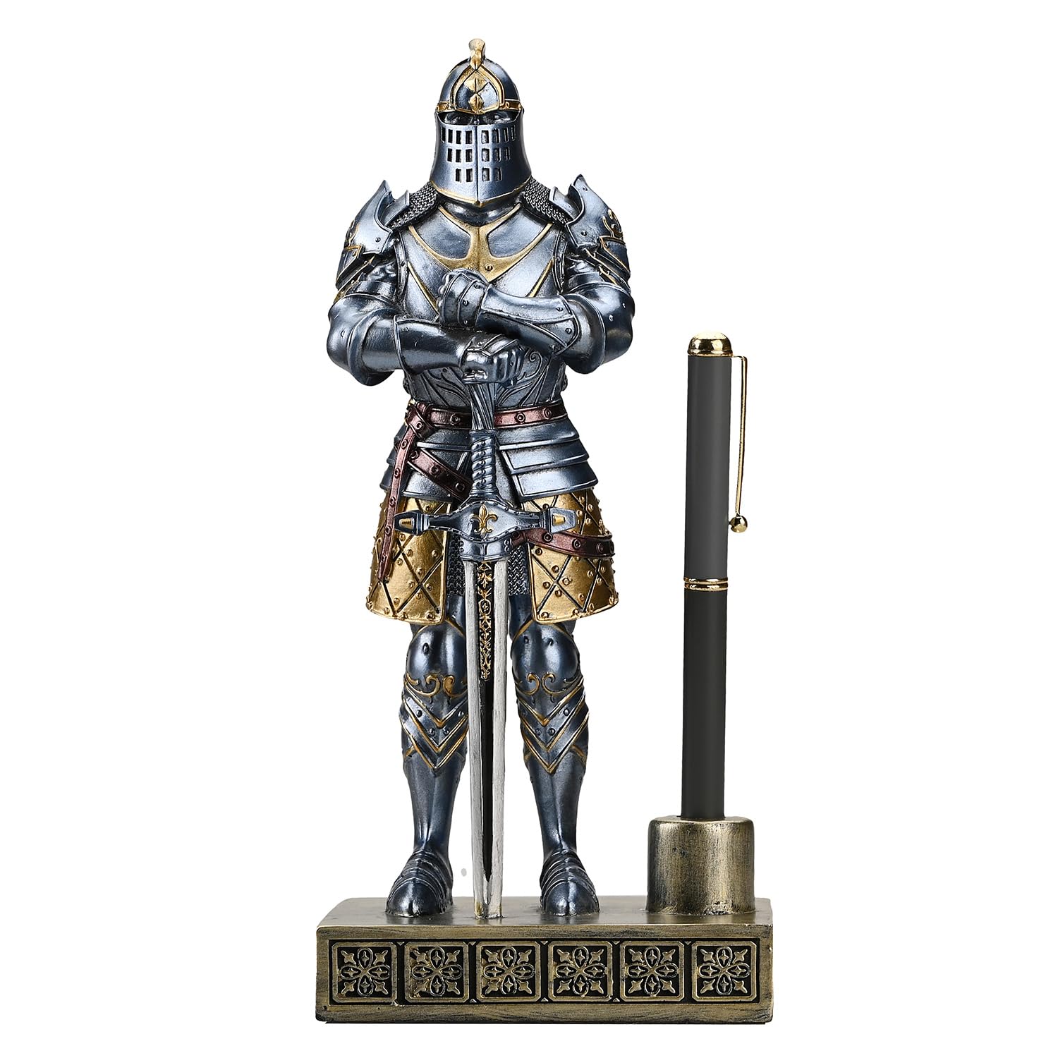 HDMbigmi Guard Knight Pen Stand Статуя Офисная Подставка для Ручек Настольный Органайзер для Мужчин Лучшая Коллекция Подарков Inch King s 9.45 (синий), HDM-UA8 синий
HDMbigmi Guard Knight Pen Stand Статуя Офисная Подставка для Ручек Настольный Органайзер для Мужчин Лучшая Коллекция Подарков Inch King s 9.45 (синий), HDM-UA8 синий