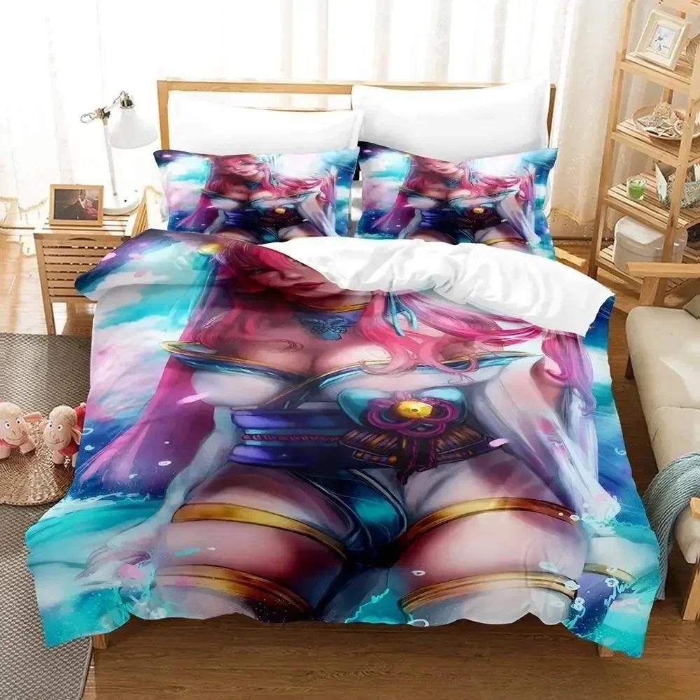 New Game Spirit Blossom Ahri Bedding Set Bedroom Soft Modern Bedspreads Comefortable Kids Duvet Cover Quilt Cover And Pillowcase 70x133cm 3pcs
New Game Spirit Blossom Ahri Bedding Set Bedroom Soft Modern Bedspreads Comefortable Kids Duvet Cover Quilt Cover And Pillowcase 70x133cm 3pcs