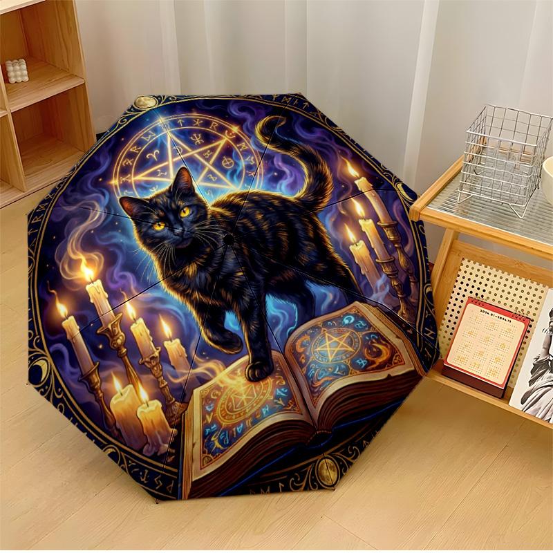 Black Cat Halloween Printed umbrella windproof folding umbrella portable sun and rain umbrella suitable for gifting
Black Cat Halloween Printed umbrella windproof folding umbrella portable sun and rain umbrella suitable for gifting