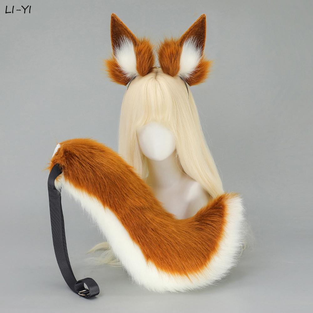 2Pcs/Set Furry Fox Ear Tail Anime Plush Cat Dog Ears Hairband Pink Animal Tail Fluffy Cosplay Ears Tail Game Role Play ear and tail
2Pcs/Set Furry Fox Ear Tail Anime Plush Cat Dog Ears Hairband Pink Animal Tail Fluffy Cosplay Ears Tail Game Role Play ear and tail