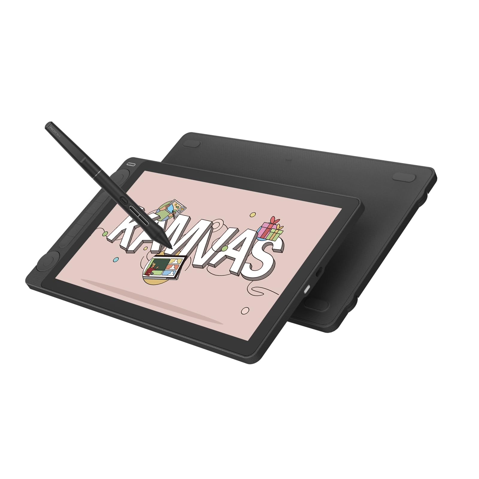 HUION LCD Tablet Kamvas 13 type Pentech technology upgrade pen PW600L Supports 16384 levels of pressure detection Color accuracy of Delta Color space
HUION LCD Tablet Kamvas 13 type Pentech technology upgrade pen PW600L Supports 16384 levels of pressure detection Color accuracy of Delta Color space
