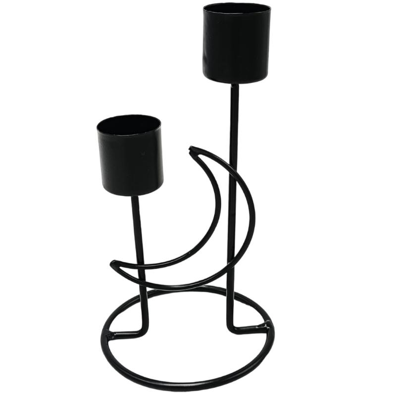 Moon Candlestick Holders Iron Metal Taper Candle Holders Decorative Candle Stands for Wedding,Party Home Decorations чорний
Moon Candlestick Holders Iron Metal Taper Candle Holders Decorative Candle Stands for Wedding,Party Home Decorations чорний