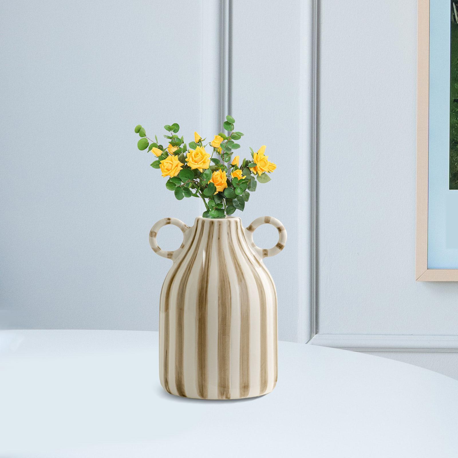 Decorative Flower Vase Home Decoration Flowerpot Creative Design Porcelain Vase for Fireplace Shop Window Bar Bathroom Bookshelf коричневий
Decorative Flower Vase Home Decoration Flowerpot Creative Design Porcelain Vase for Fireplace Shop Window Bar Bathroom Bookshelf коричневий