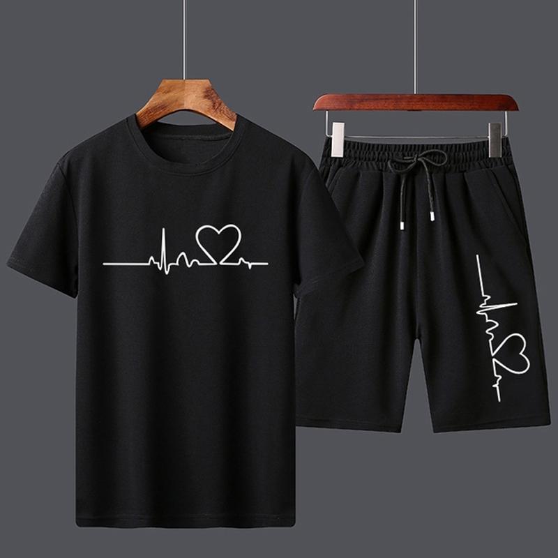 Мужской летний спортивный костюм, хлопковые футболки + шорты Five Points, летний крутой спортивный комплект для бега, мужская модная спортивная одежда с принтом S
Мужской летний спортивный костюм, хлопковые футболки + шорты Five Points, летний крутой спортивный комплект для бега, мужская модная спортивная одежда с принтом S