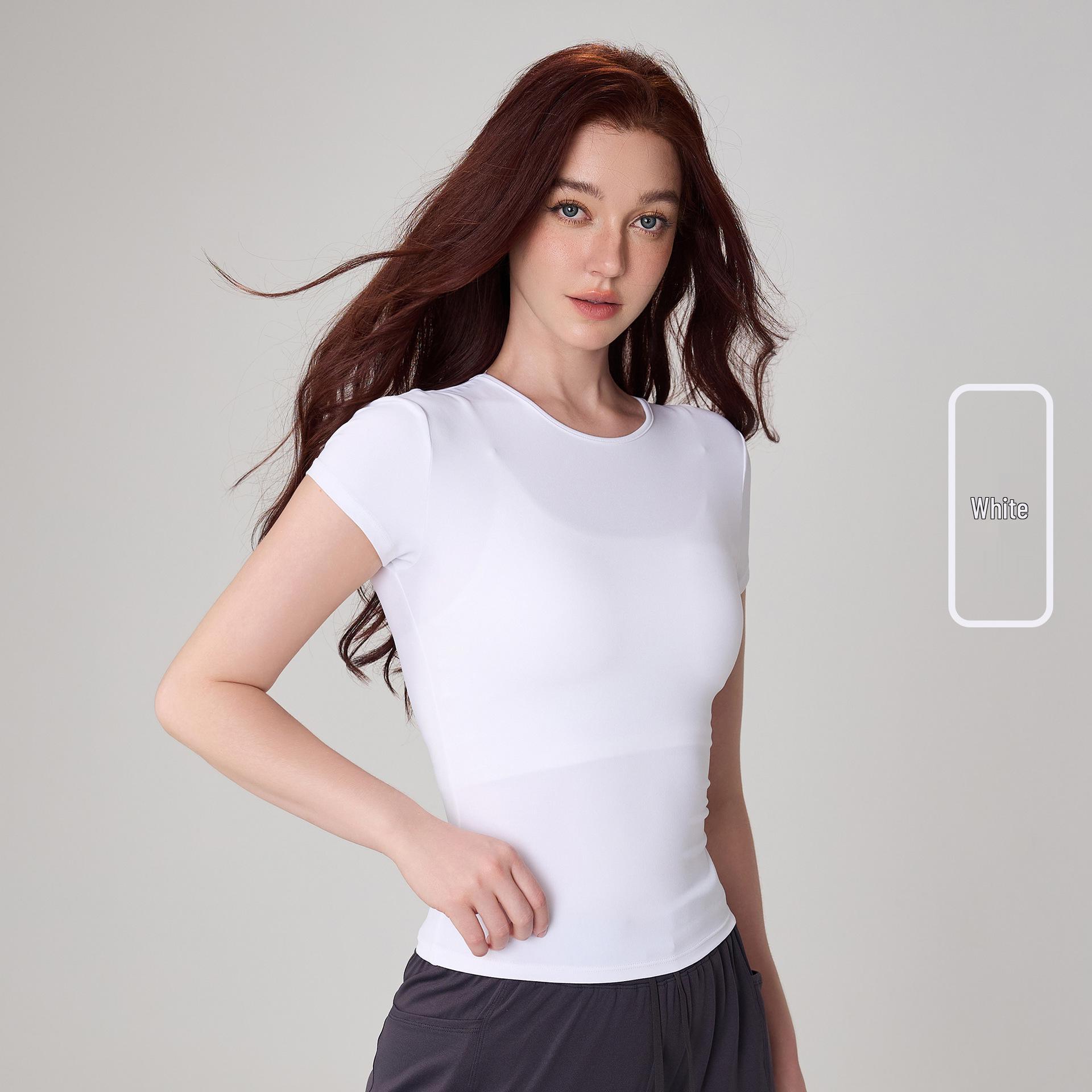 Women s Lightweight Spring/Autumn Casual T-shirt: Fashionable, Versatile, Slim Fit for Yoga, Cycling, and Fitness. M
Women s Lightweight Spring/Autumn Casual T-shirt: Fashionable, Versatile, Slim Fit for Yoga, Cycling, and Fitness. M