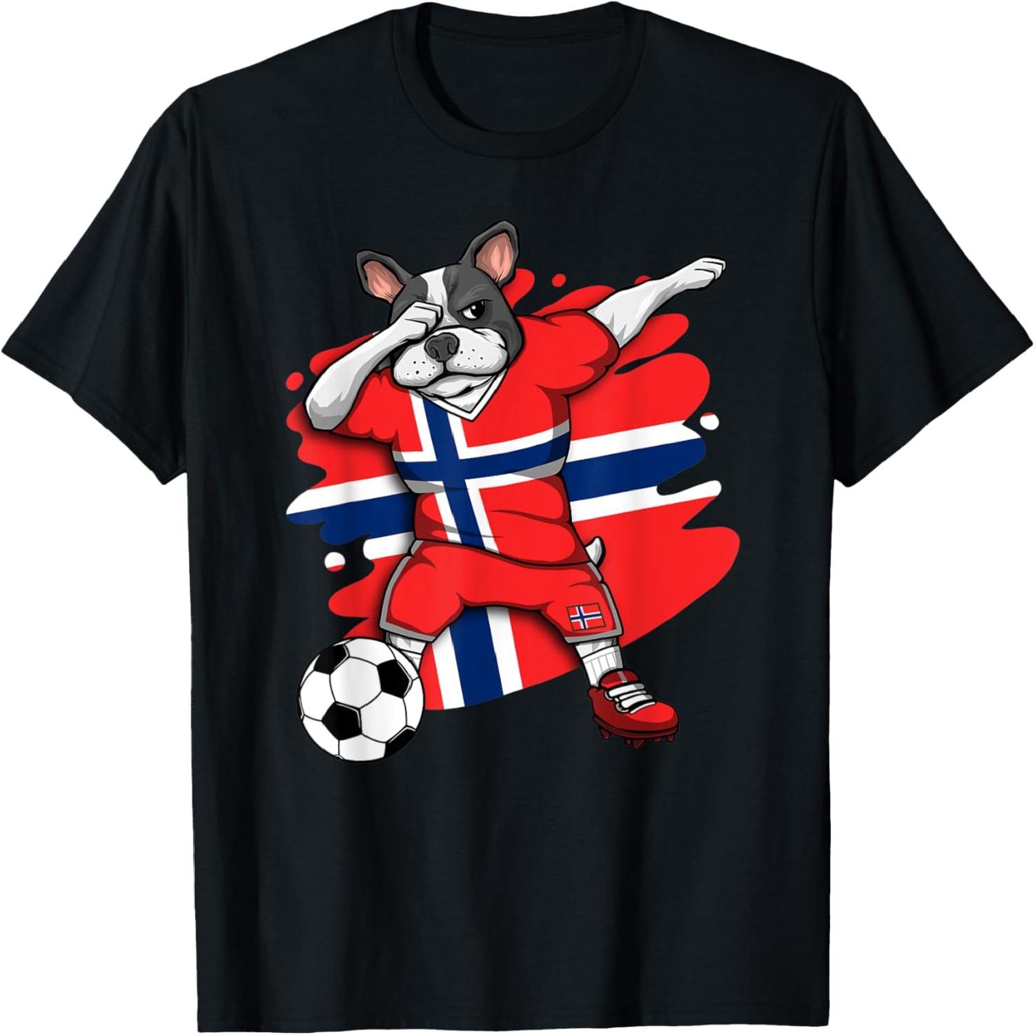 Dabbing French Bulldog Norway Soccer Fans Jersey Football T-Shirt S
Dabbing French Bulldog Norway Soccer Fans Jersey Football T-Shirt S
