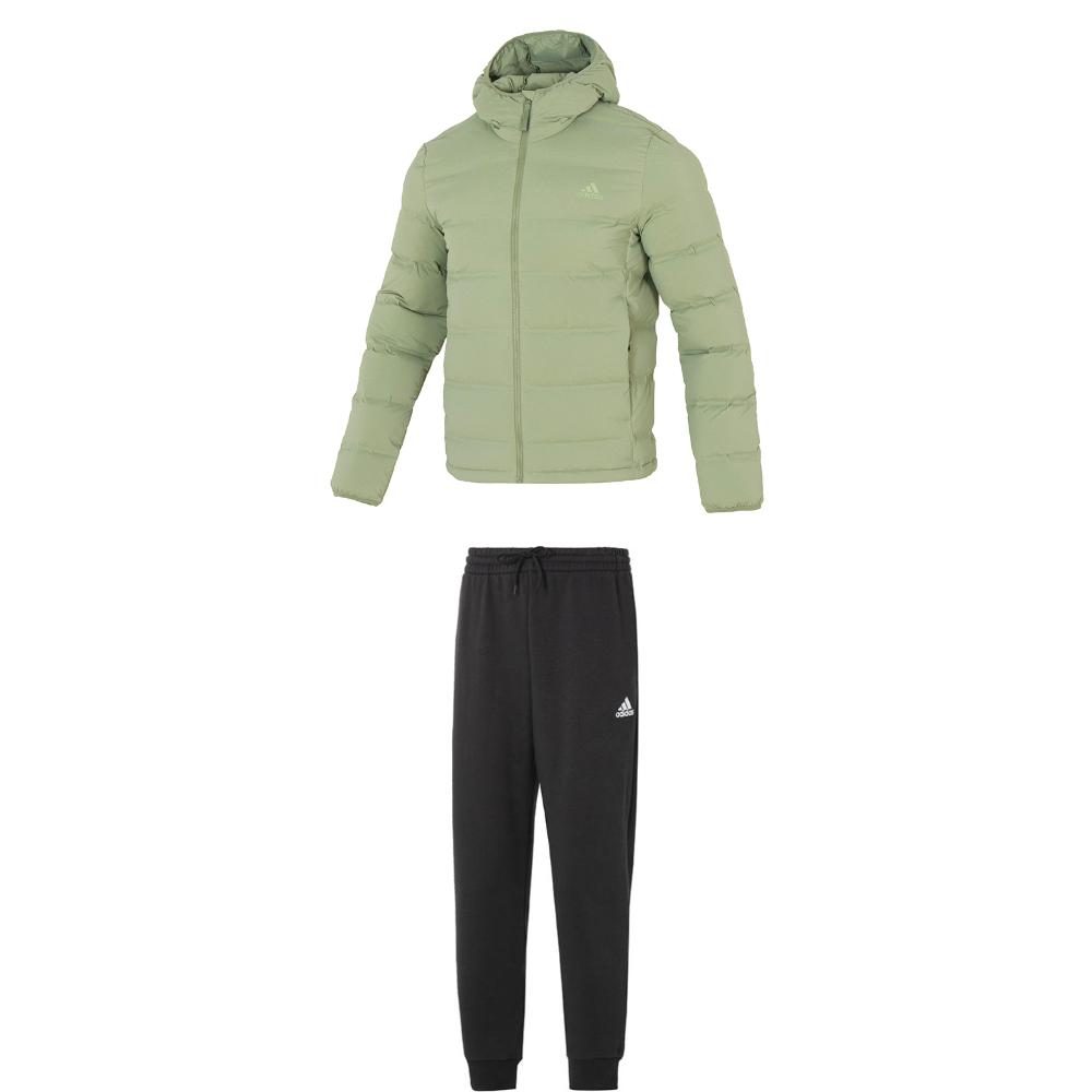 Adidas Модный спортивный костюм с капюшоном, однотонный, с флисовыми штанами на шнурке, мужские спортивные костюмы IZ4705+IB4023 M
Adidas Модный спортивный костюм с капюшоном, однотонный, с флисовыми штанами на шнурке, мужские спортивные костюмы IZ4705+IB4023 M
