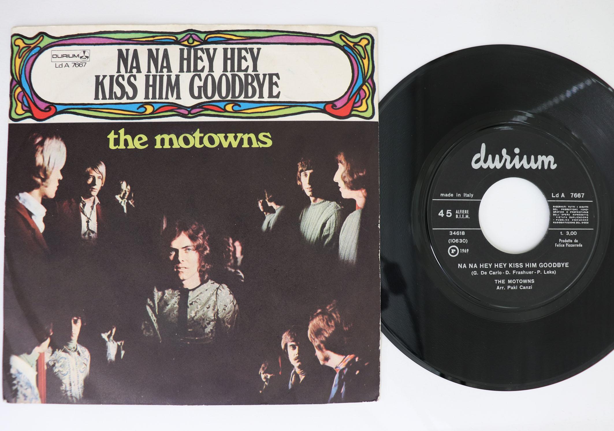 7inch Record MOTOWNS Na Na Hey Hey Kiss Him Goodbye In LDA7667 DURIUM 1969 Italy Rock Used
7inch Record MOTOWNS Na Na Hey Hey Kiss Him Goodbye In LDA7667 DURIUM 1969 Italy Rock Used