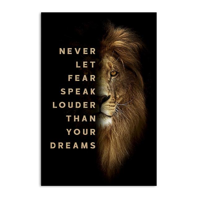 Лев письмо мотивирующие цитаты художественные постеры дикий лев холст картины современные настенные картины для офиса домашний декор 20*40cm No Frame
Лев письмо мотивирующие цитаты художественные постеры дикий лев холст картины современные настенные картины для офиса домашний декор 20*40cm No Frame