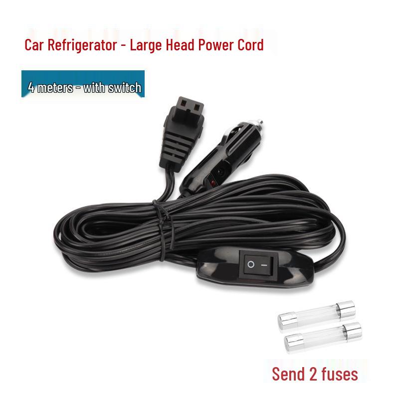In-Stock Car Refrigerator Power Cord - 12V/24V Compressor Line with C-Shaped Big Head
In-Stock Car Refrigerator Power Cord - 12V/24V Compressor Line with C-Shaped Big Head