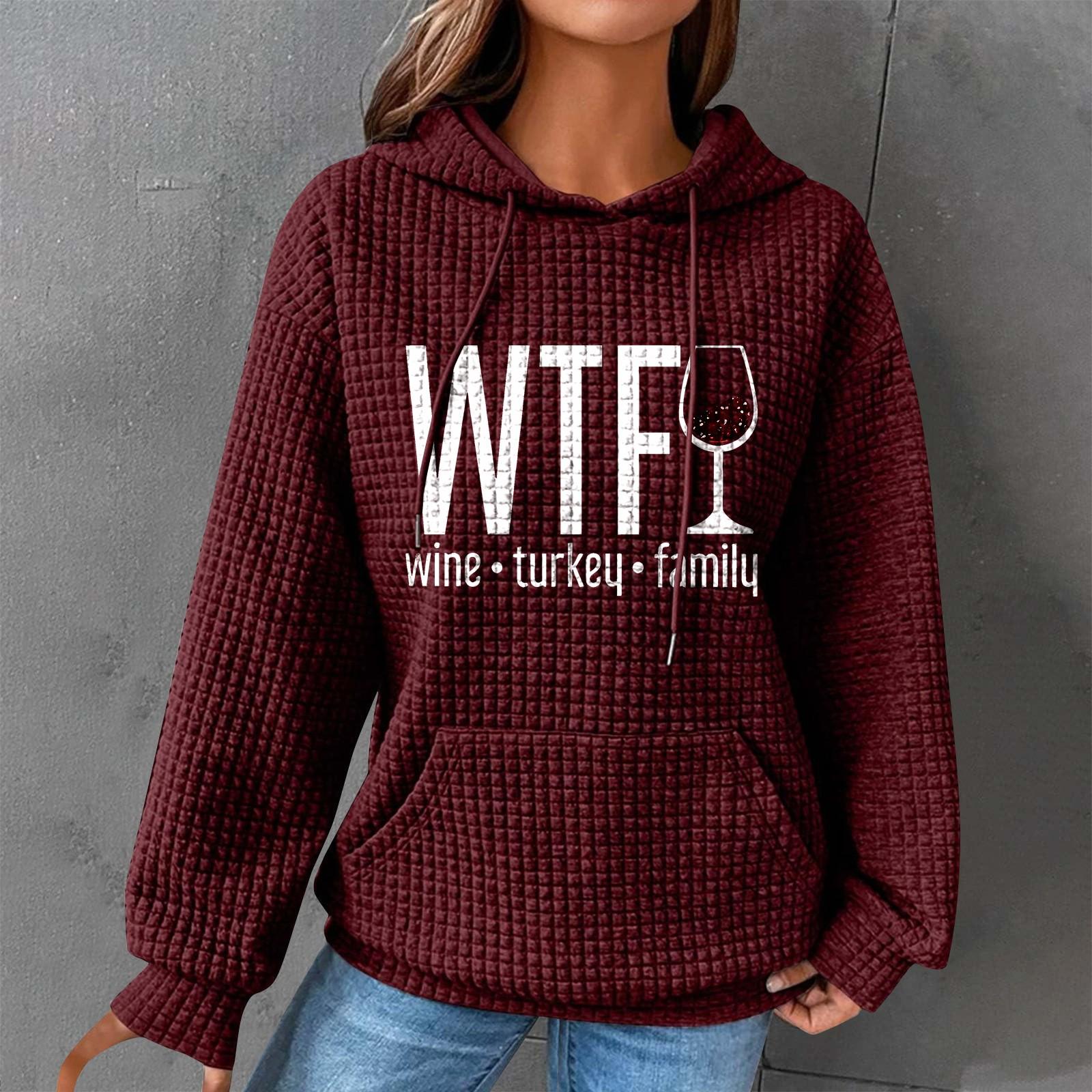 Women s Fashion Casual Printed Hooded Pullover Long Sleeved Plaid Sweater Top M винний
Women s Fashion Casual Printed Hooded Pullover Long Sleeved Plaid Sweater Top M винний