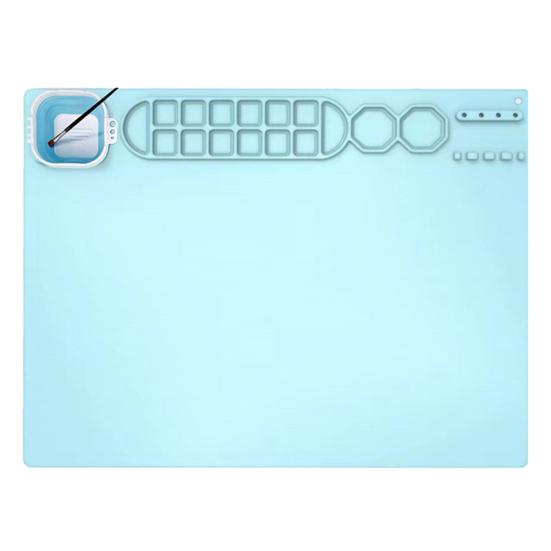 Коврик для рисования пищевой силиконовый коврик для рисования с чашкой антипригарный художественный коврик с держателем для ручек из кистей DIY глиняные товары для рукоделия синий
Коврик для рисования пищевой силиконовый коврик для рисования с чашкой антипригарный художественный коврик с держателем для ручек из кистей DIY глиняные товары для рукоделия синий