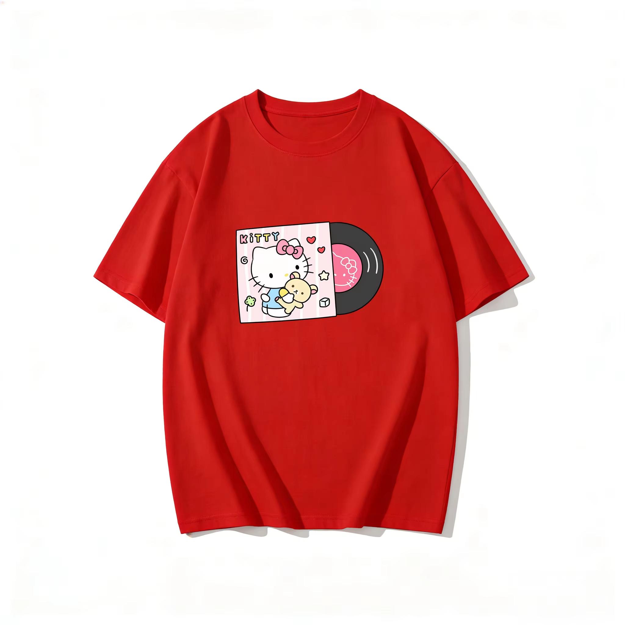 2026 new Summer HelloKitty Cute Graphic Tee Casual Short Sleeve Cotton Top for Women Girls Kawaii Cartoon Print Streetwear S
2026 new Summer HelloKitty Cute Graphic Tee Casual Short Sleeve Cotton Top for Women Girls Kawaii Cartoon Print Streetwear S
