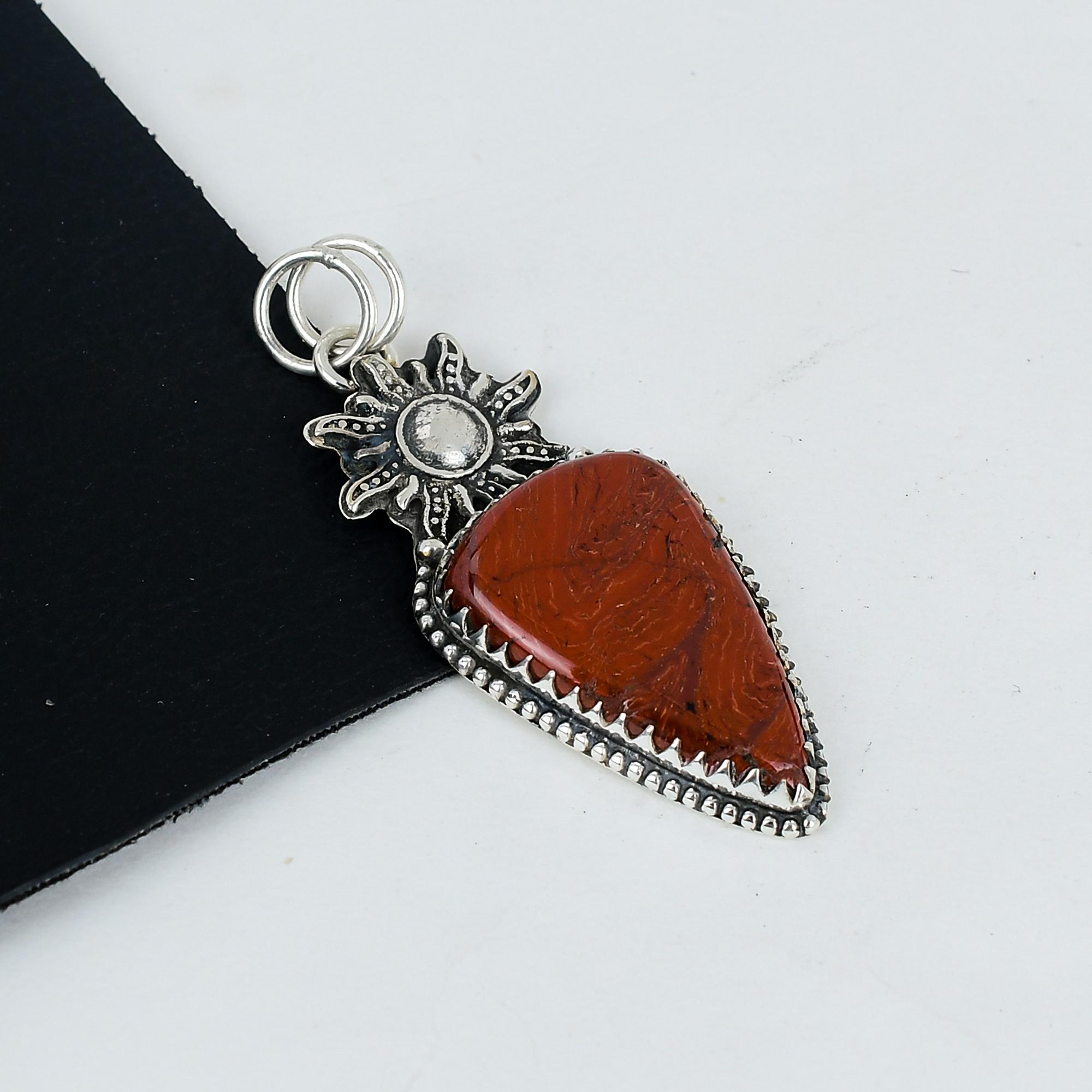 Natural Red River Jasper Gemstone Pendant 925 Sterling Silver- Handmade Design, Everyday Wear Jewelry, Unique Red River Jasper Pendant Gift For Her 2.95 красный
Natural Red River Jasper Gemstone Pendant 925 Sterling Silver- Handmade Design, Everyday Wear Jewelry, Unique Red River Jasper Pendant Gift For Her 2.95 красный