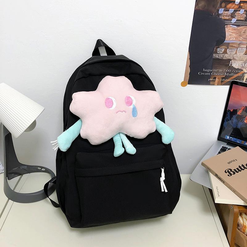 New girl star backpack, primary school student plush cute backpack, fresh and sweet middle school student backpack чорний
New girl star backpack, primary school student plush cute backpack, fresh and sweet middle school student backpack чорний