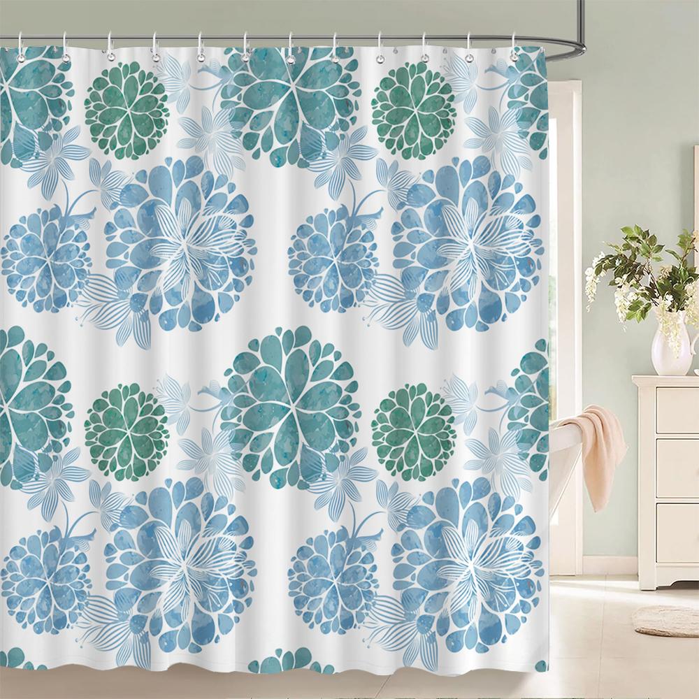 Fabric Shower Curtain Set Blue And White Fashion Bathroom Decor With Hooks Waterproof Wall Hanging Curtains Polyester W60H190(CM)-1 Pcs
Fabric Shower Curtain Set Blue And White Fashion Bathroom Decor With Hooks Waterproof Wall Hanging Curtains Polyester W60H190(CM)-1 Pcs