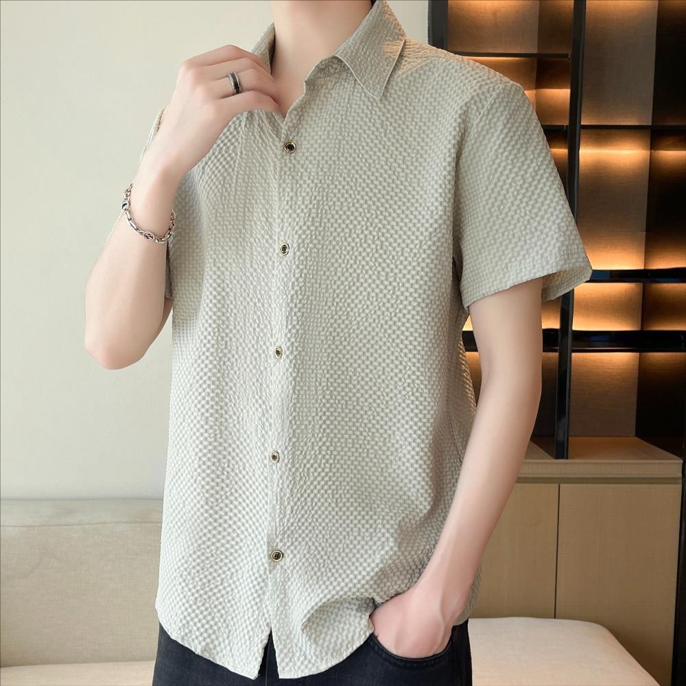 Мужская летняя рубашка с коротким рукавом, эластичная повседневная рубашка в клетку 3XL светло-серый
Мужская летняя рубашка с коротким рукавом, эластичная повседневная рубашка в клетку 3XL светло-серый