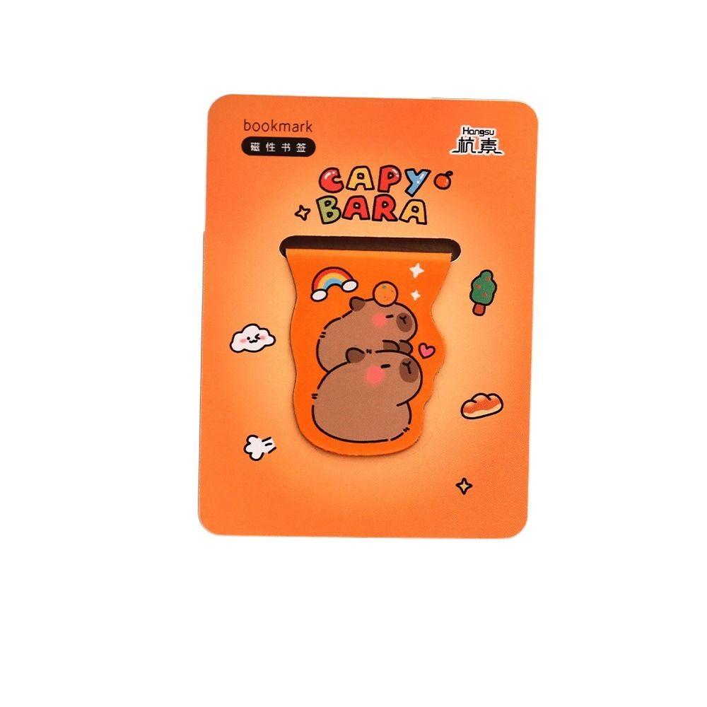 Magnetic Bookmark Kawaii Capybara Book Clip Page Holder Stationery Gift Book Accessories School Supplies Small Students Gift
Magnetic Bookmark Kawaii Capybara Book Clip Page Holder Stationery Gift Book Accessories School Supplies Small Students Gift