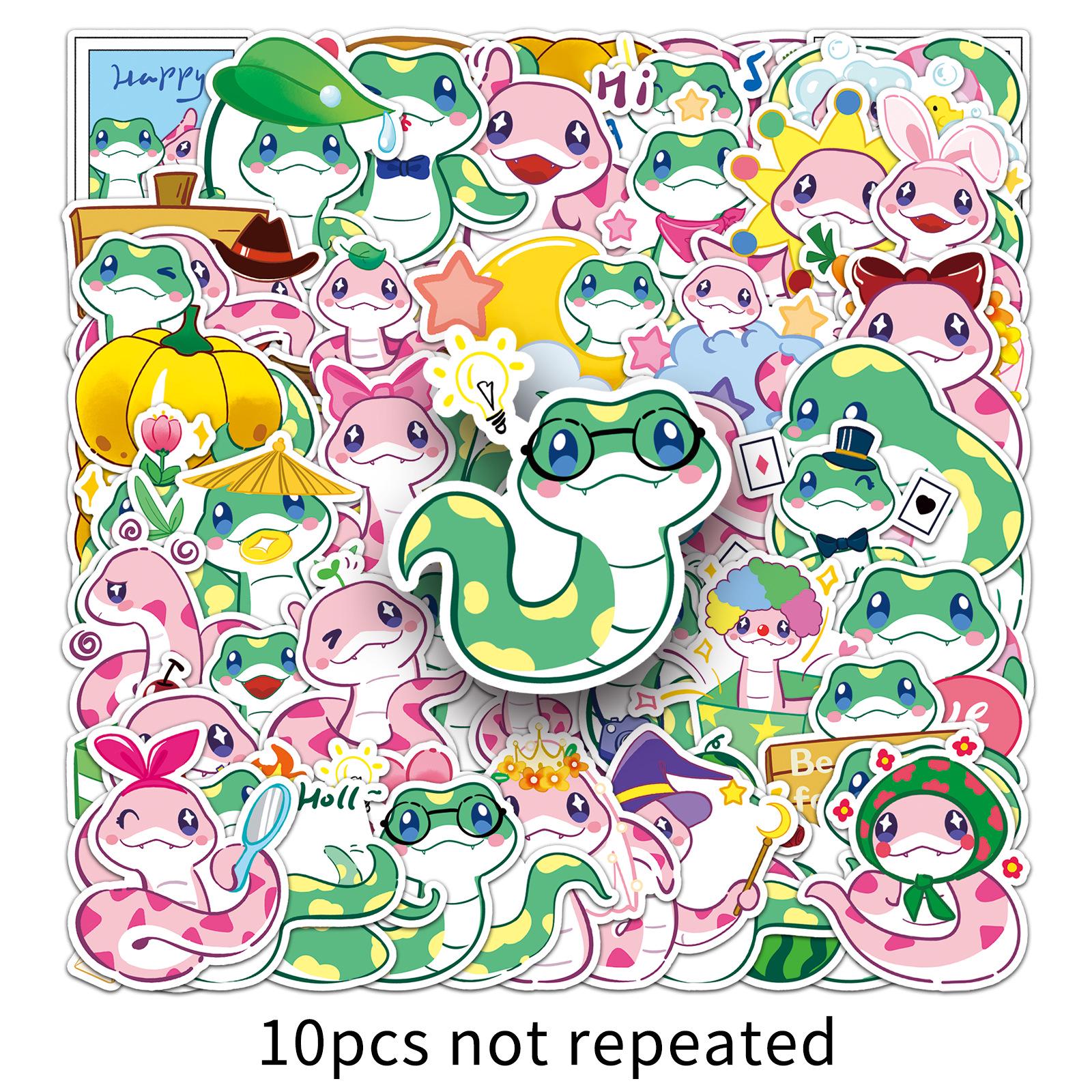 50 Hand-Drawn Zodiac Snake Baby Stickers for Water Bottles & Journals
50 Hand-Drawn Zodiac Snake Baby Stickers for Water Bottles & Journals