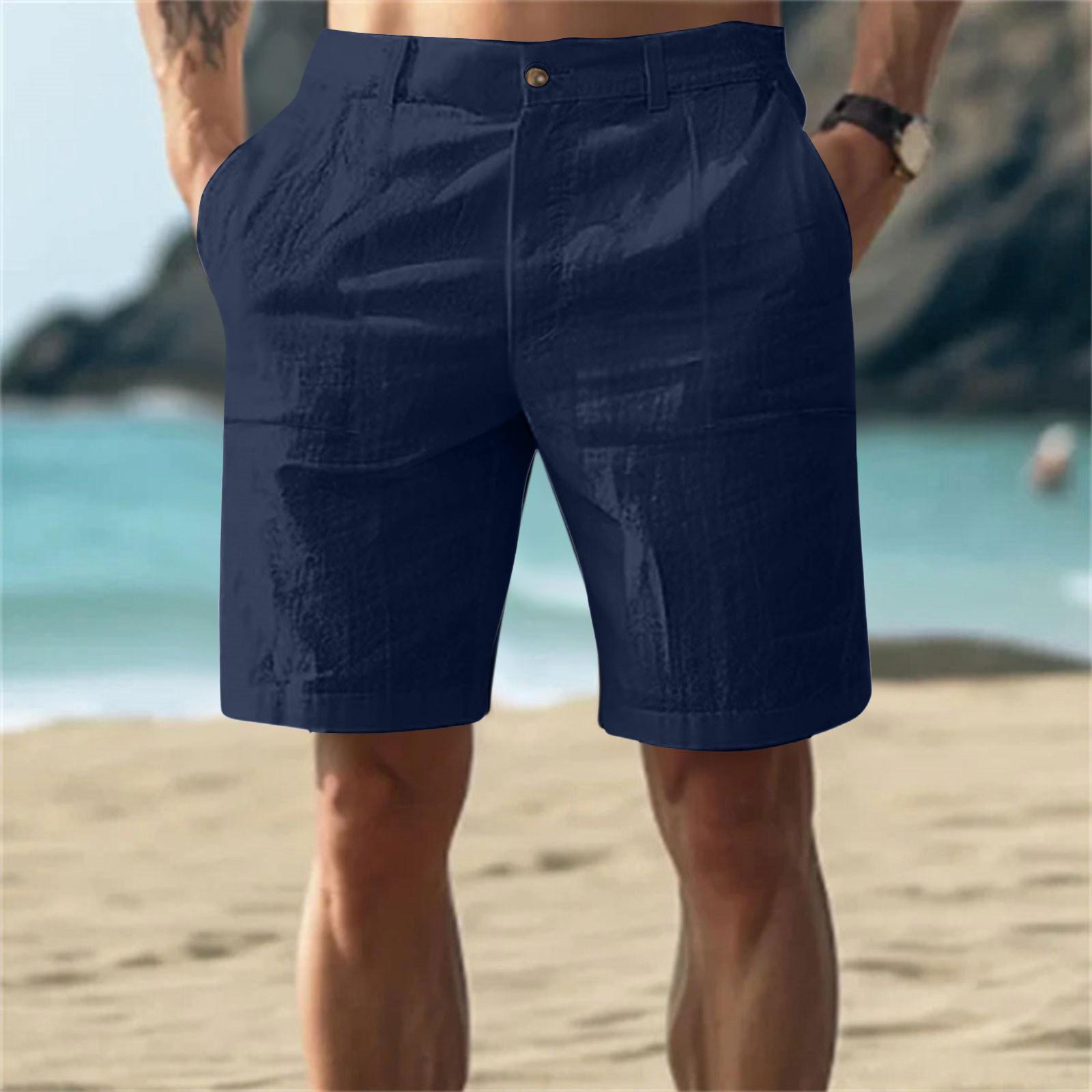 Men’s Linen Shorts with Button Closure and Belt Loops Relaxed Fit Lightweight Summer Wear for Casual Outings XXXL Темно-синій
Men’s Linen Shorts with Button Closure and Belt Loops Relaxed Fit Lightweight Summer Wear for Casual Outings XXXL Темно-синій