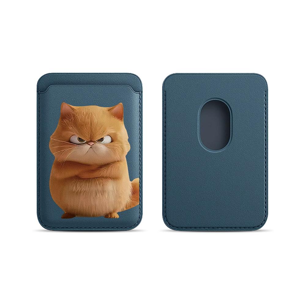 Leather Card Wallet Cover Phone Card Holder For Magnetic Funny Cat Case Suitable For all iPhone for Magsafe Card Phone Back Bag
Leather Card Wallet Cover Phone Card Holder For Magnetic Funny Cat Case Suitable For all iPhone for Magsafe Card Phone Back Bag