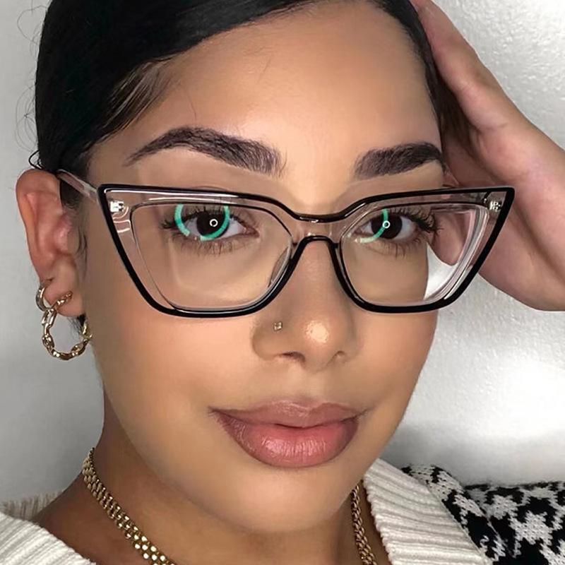 Fashion Cat Eye Anti blue Light Blocking Glasses Vintage Rivet Black White Panda Flat Mirror New ins Trend Eyeglasses Frame
Fashion Cat Eye Anti blue Light Blocking Glasses Vintage Rivet Black White Panda Flat Mirror New ins Trend Eyeglasses Frame