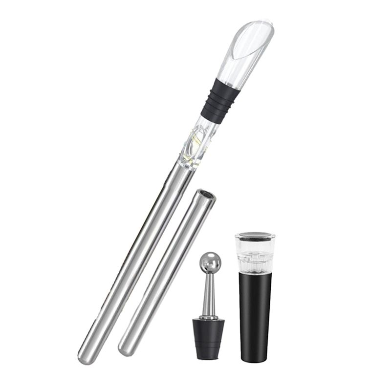 AEE4-4 In1 Wine Cooling Stick Bottle Cooler Decanter Wine Accessories Stainless Steel For Men Women Wine Lovers
AEE4-4 In1 Wine Cooling Stick Bottle Cooler Decanter Wine Accessories Stainless Steel For Men Women Wine Lovers