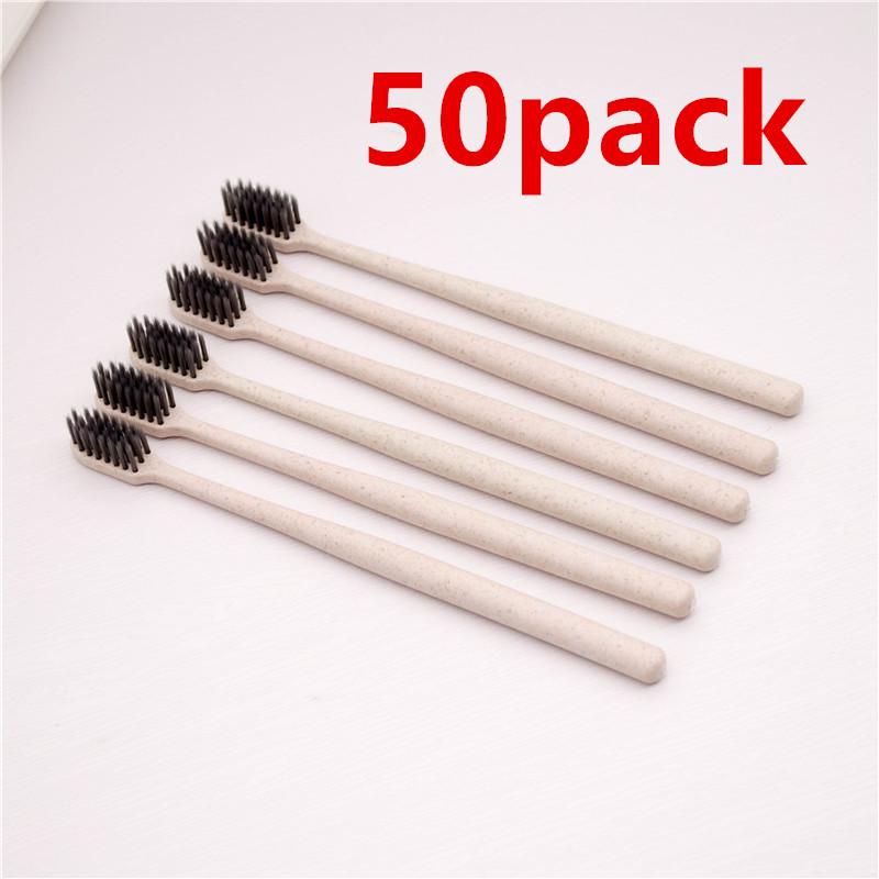 50Pcs Eco-Friendly Wheat Straw Toothbrush, Individually Wrapped Disposable Soft Bristles Manual Travel Toothbrush for Hotel
50Pcs Eco-Friendly Wheat Straw Toothbrush, Individually Wrapped Disposable Soft Bristles Manual Travel Toothbrush for Hotel