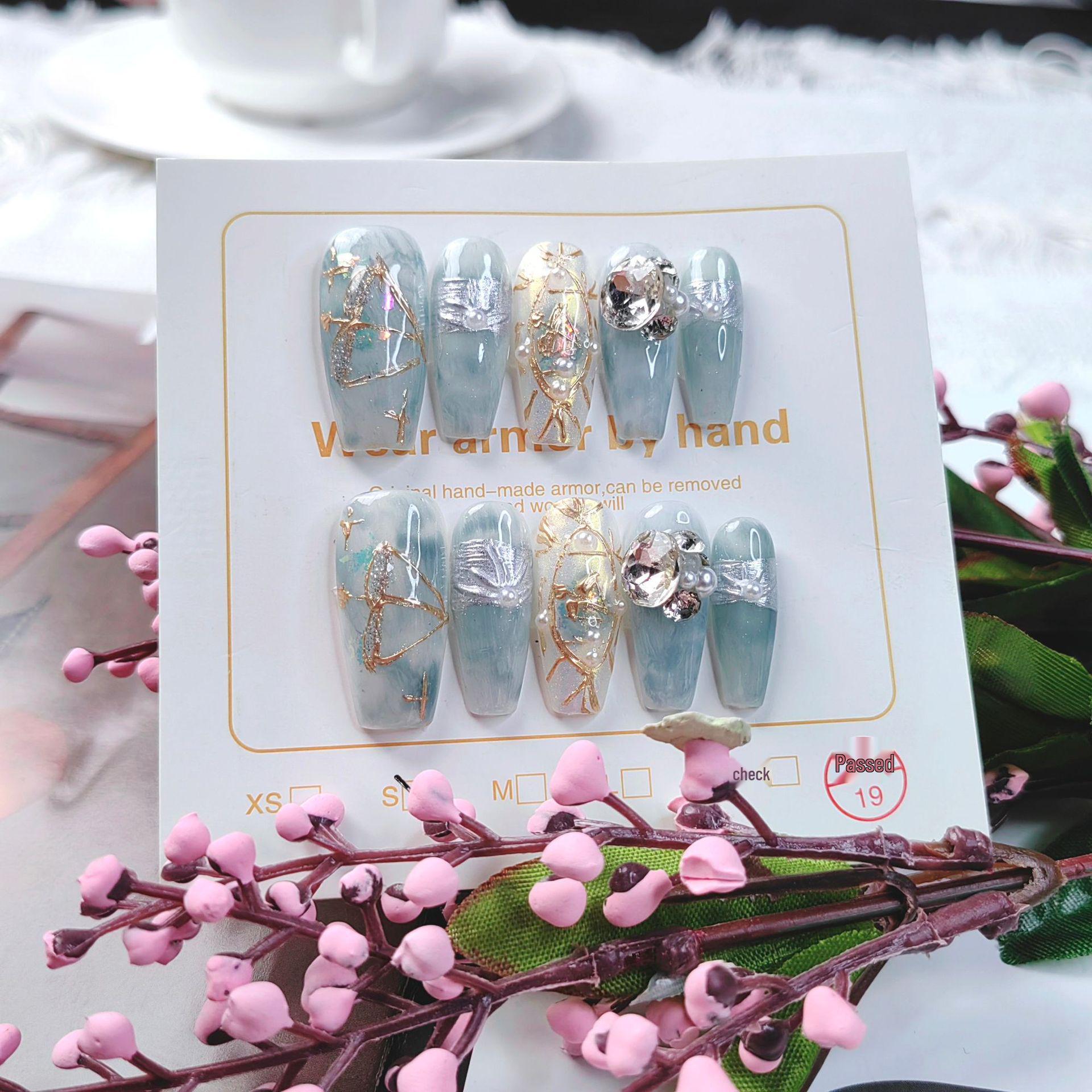 Sagittarius Rhinestone Nail Tips: Handmade High-End Wearable Manicure Medium M
Sagittarius Rhinestone Nail Tips: Handmade High-End Wearable Manicure Medium M
