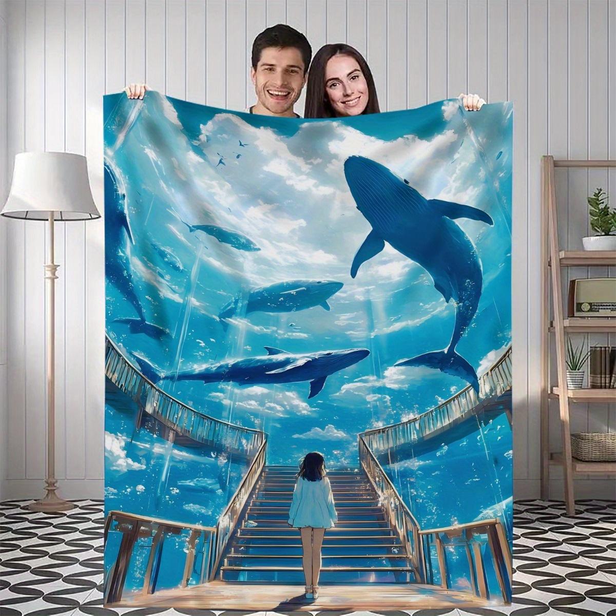 1pc Whale & Girl Throw Blanket - Soft Flannel All-Season Lightweight Bedspread, for Home, Travel, Camping, Office - Modern Marin 75x90cm28x35in
1pc Whale & Girl Throw Blanket - Soft Flannel All-Season Lightweight Bedspread, for Home, Travel, Camping, Office - Modern Marin 75x90cm28x35in