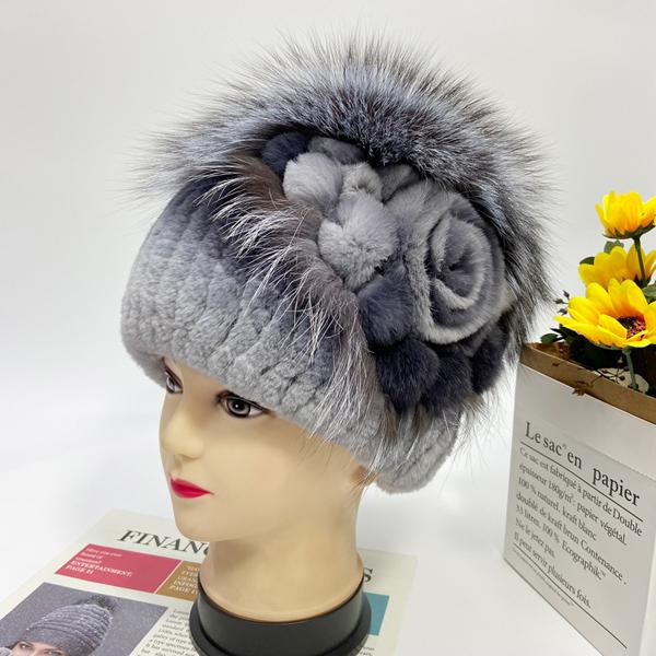 Шапка з хутра кролика Рекс нового стилю. Жіноча зимова в’язана пухнаста снігова шапка з квітковими смужками, жіноча тепла шапочка з лисиці. Free світло-сірий колір/темно-сірий
Шапка з хутра кролика Рекс нового стилю. Жіноча зимова в’язана пухнаста снігова шапка з квітковими смужками, жіноча тепла шапочка з лисиці. Free світло-сірий колір/темно-сірий