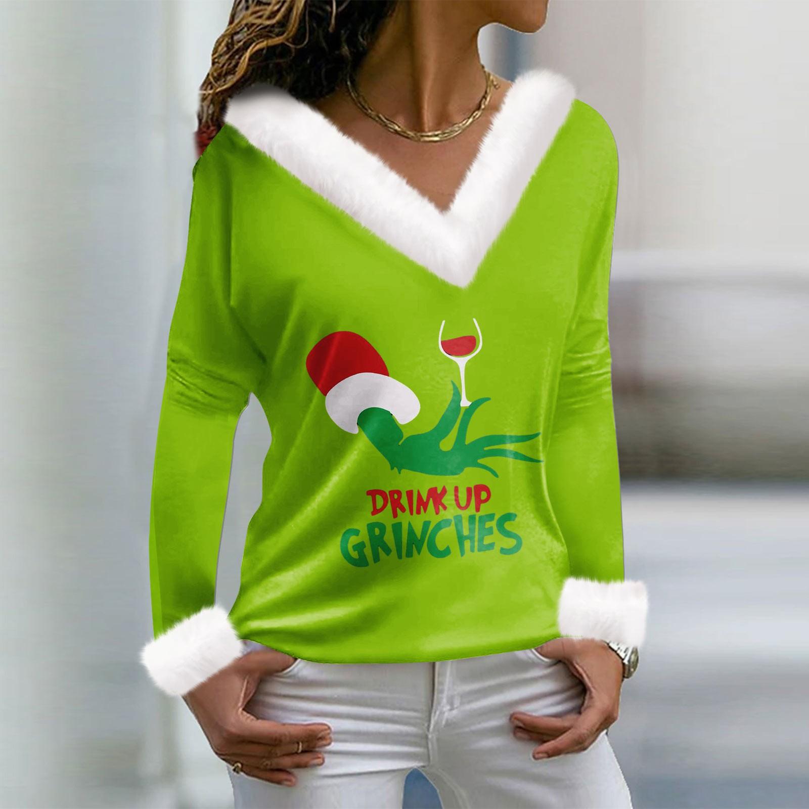 Женская футболка, рождественская рубашка с длинным рукавом, вечерние, рождественский флисовый воротник, топ с v-образным вырезом M армия зеленый
Женская футболка, рождественская рубашка с длинным рукавом, вечерние, рождественский флисовый воротник, топ с v-образным вырезом M армия зеленый